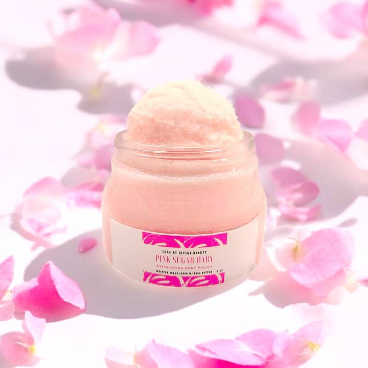 Divine Beauty Enterprises - Vendita all'ingrosso Scrub/esfoliante per il corpo - Scrub Esfoliante per il Corpo Pink Sugar Baby2