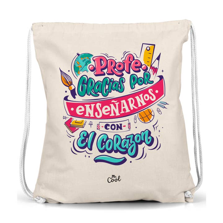 Rygsæk Sack - Profe tak for at lære os med dit hjerte for engroshandel hos STAR WAY, S.L. | MrCool