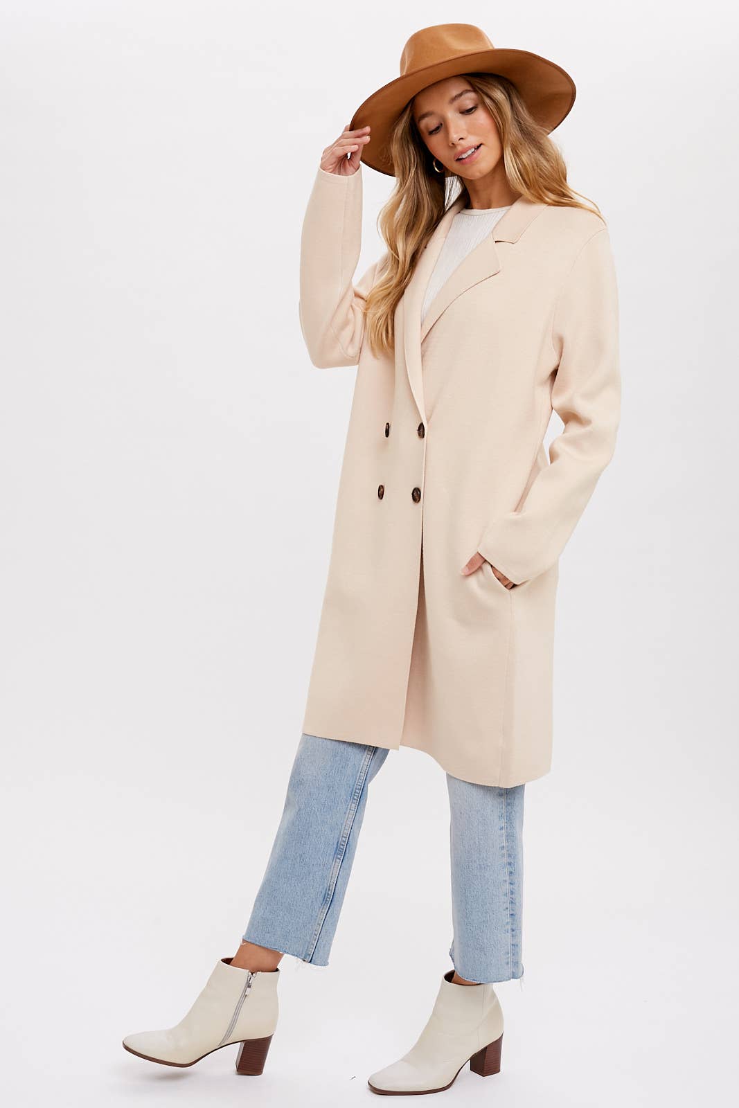 Bluivy - Wholesale Coat - Women's - CLASSIC DOUBLE BREASTED COATIGAN8