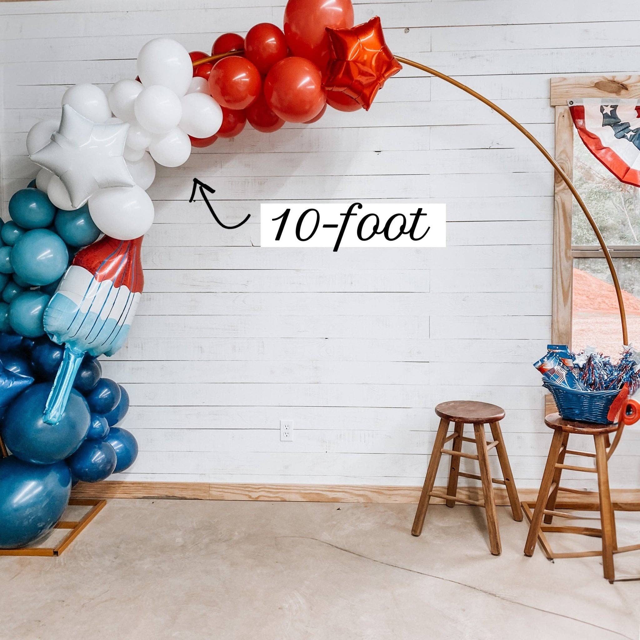 Ellie's Party Supply - Wholesale Balloon - 4th of July Balloon Arch Kit - Patriotic Balloon Garland Kit11