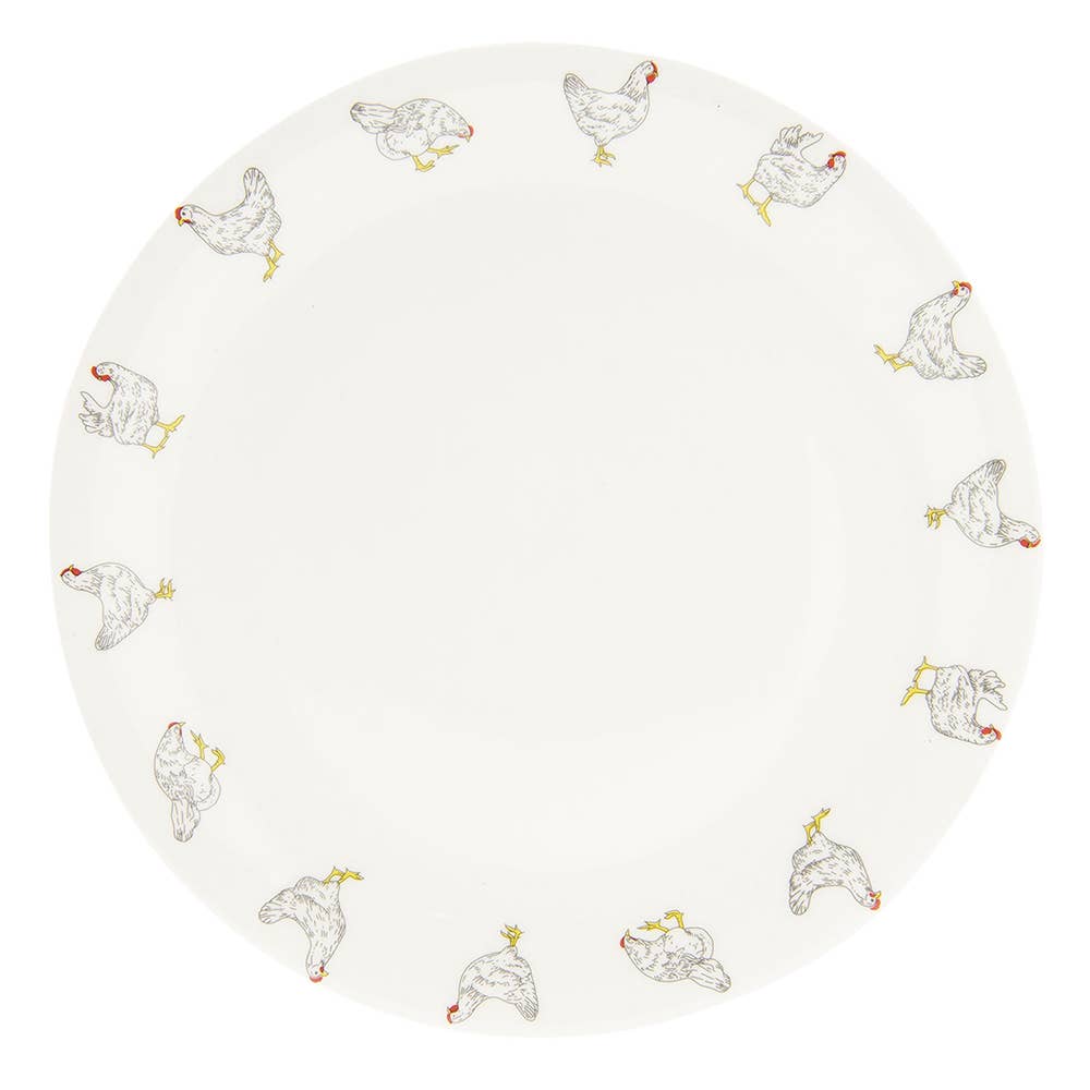 Clayre & Eef – wholesale Dinner plate – LCHFP Dinner Plate Ø 28 cm Beige Ceramic Chickens Round0