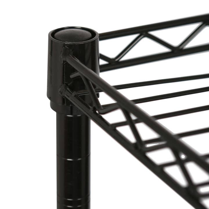 Rinkit Ltd – wholesale Free-standing shelf – Adjustable Wire Shelving Unit - Black6