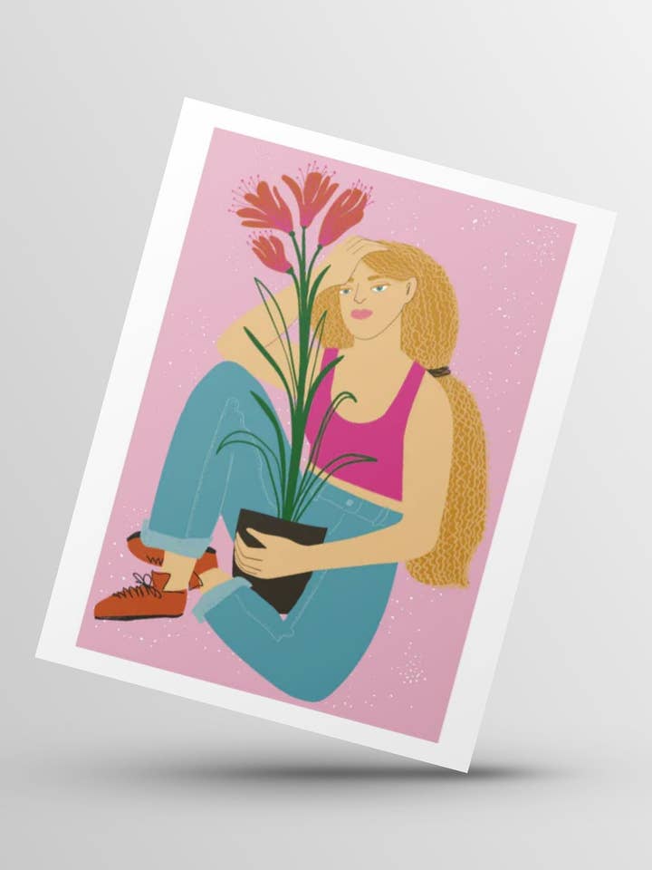 Plant Lady Penelope - Biglietto individuale per la vendita all'ingrosso da parte di Lolita K Studio