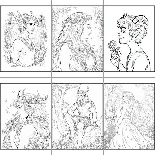 ColorFall Editions – Großhandel Mal- & Aktivitätsbuch – Erwachsene – Malbuch für Erwachsene: Walddämonen4