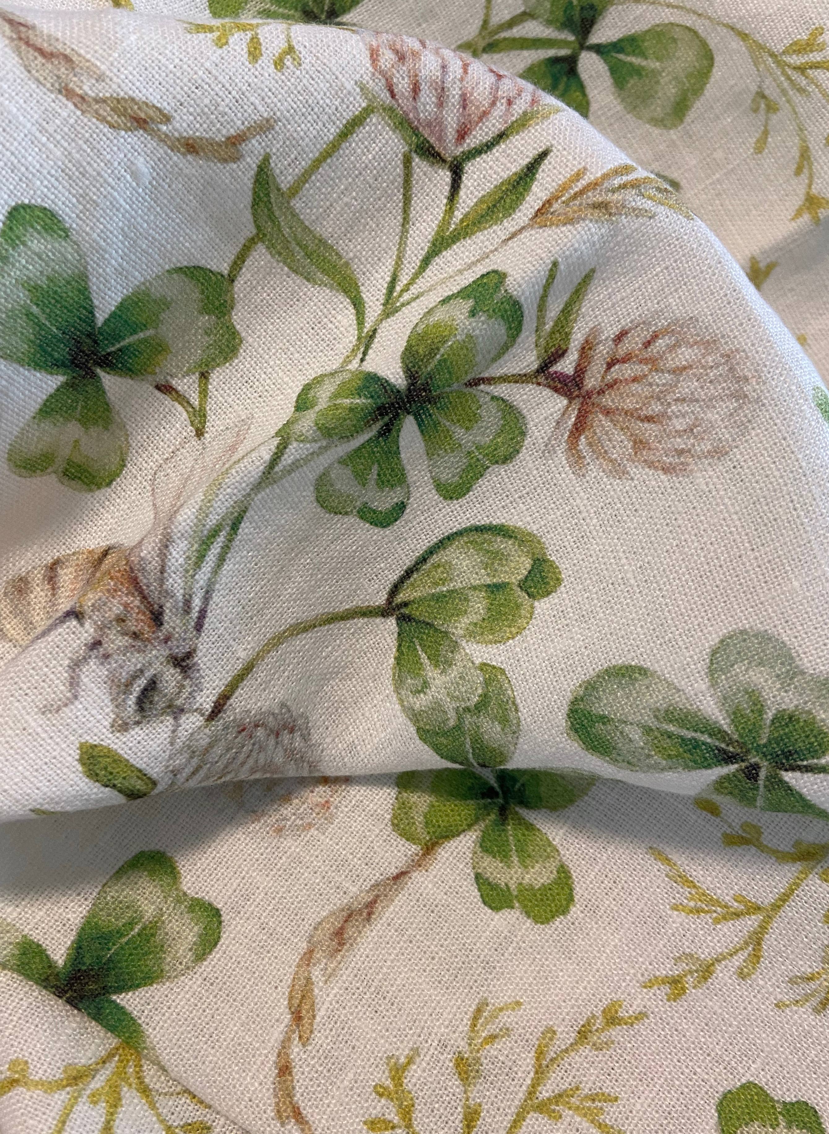 Sarah Rose - Wholesale Tea Towel - Clover and Bee Organic Linen Tea Towel3