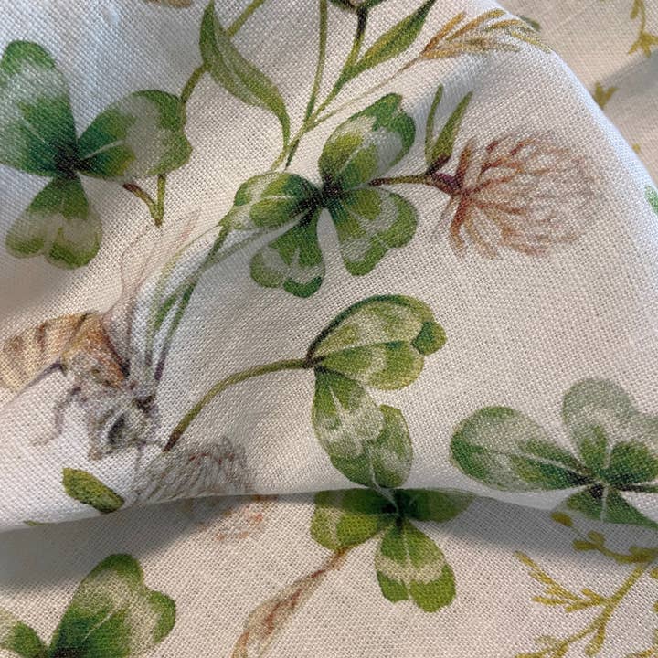 Sarah Rose - Wholesale Tea Towel - Clover and Bee Organic Linen Tea Towel3