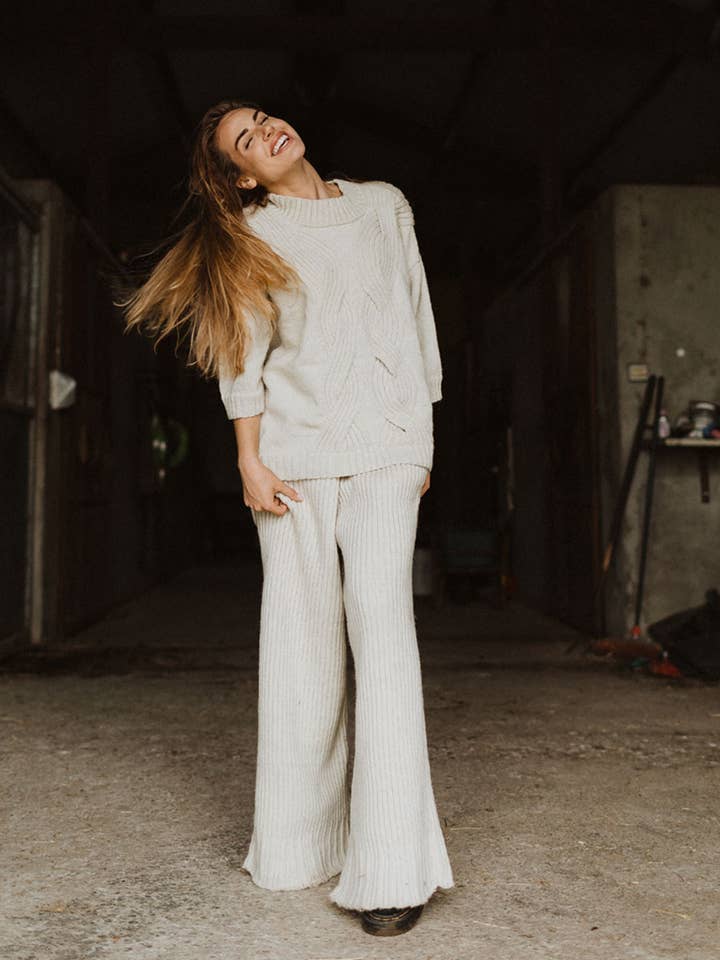 Galizur Weit gestrickte Hose für den Großhandel von HannahMaria Shanahan