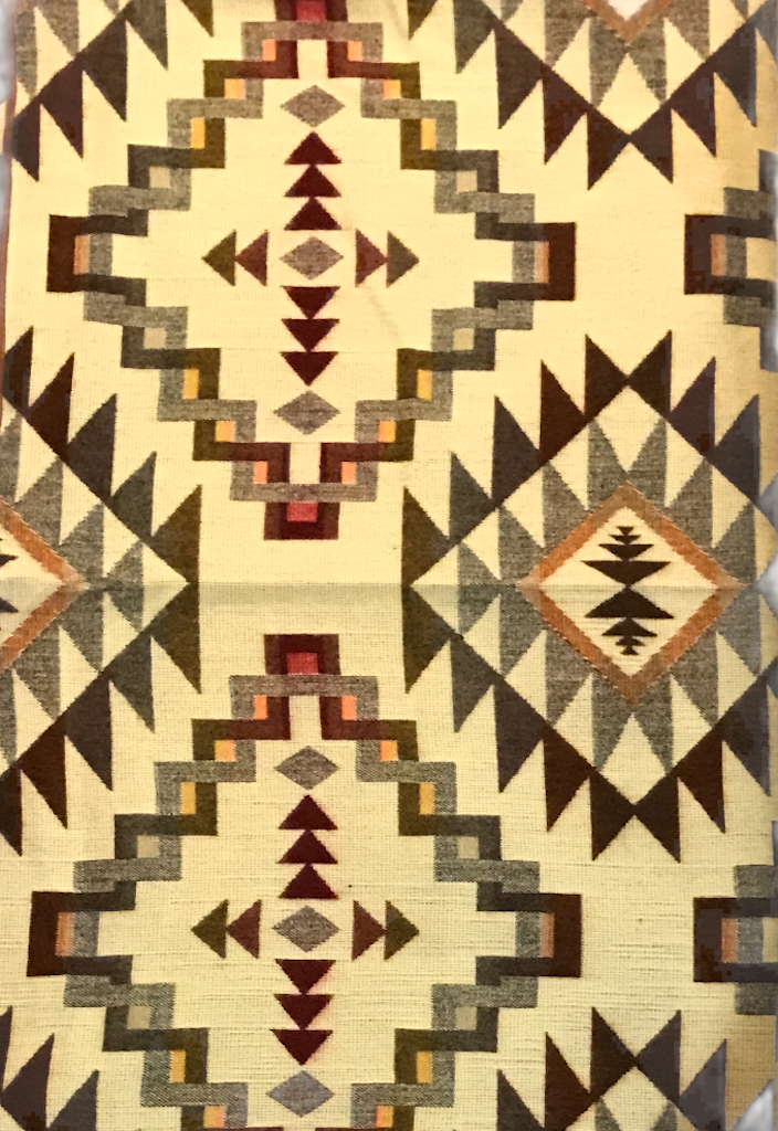 Los Andes Shop - Wholesale Bedding Blanket - Southwestern Diamond Pattern Blanket Terracotta /Cream3