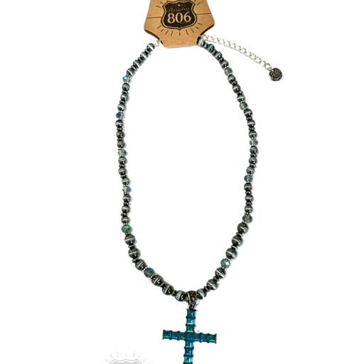 Pink Panache Brands - Wholesale Pendant/Charm Necklace - Rhinestone cross necklace