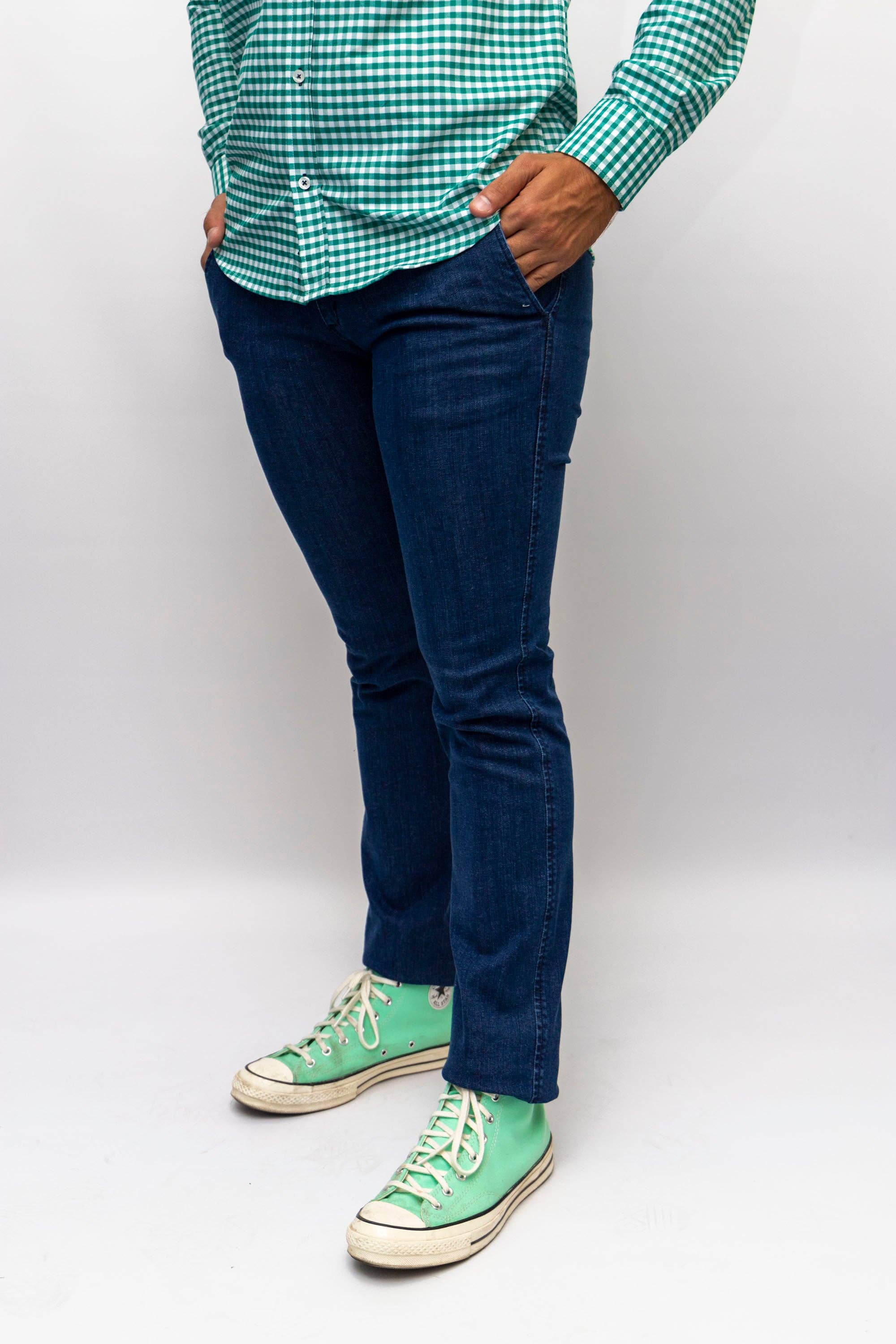 Custi Mikelo: Men's Clothing & Christmas Gifts - Wholesale Jeans - Men's - Elastic Denim Chino Pants | Litri1