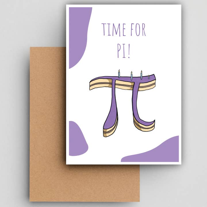 Studio Raquelle - Wholesale Birthday Card - Time for pi!1