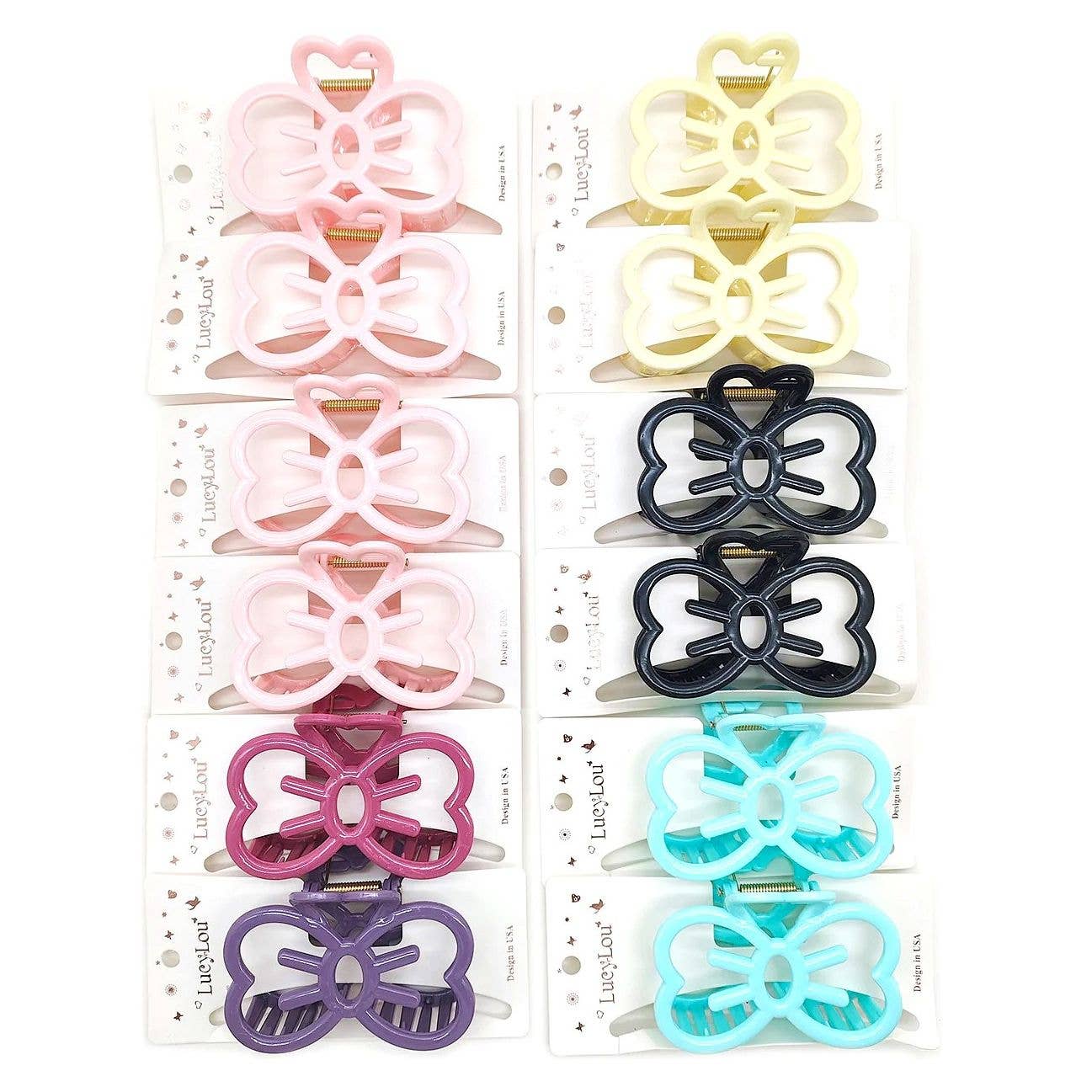 Diacly – wholesale Hair pin – Bow Shape Hair Claw Headpiece0