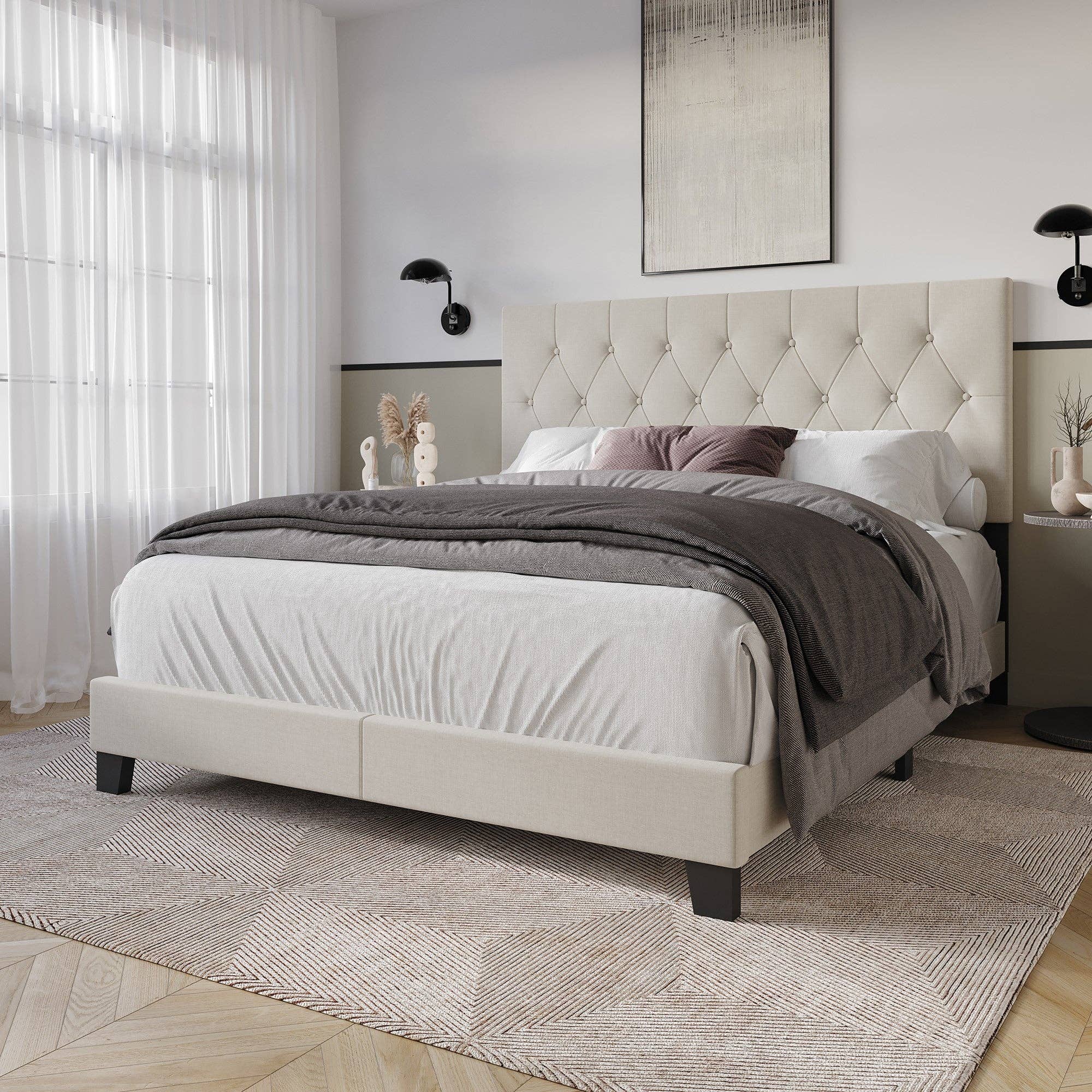 Home Design - Wholesale Bed - Dillon Tufted Upholstered Panel Bed12