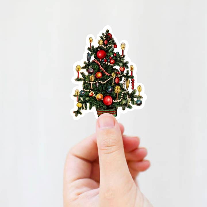 Studio Katie - Wholesale Sticker - Antique Christmas Tree Sticker1