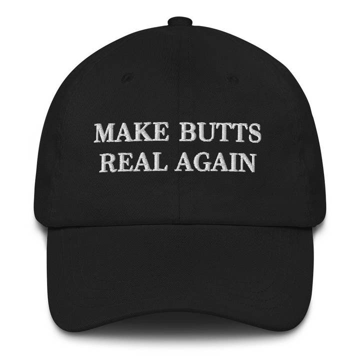 „Butts Dad Cap, bestickter Hut, Geschenk für Butt-Liebhaber, Maga-Meme“ für den Großhandel von PositiveParty
