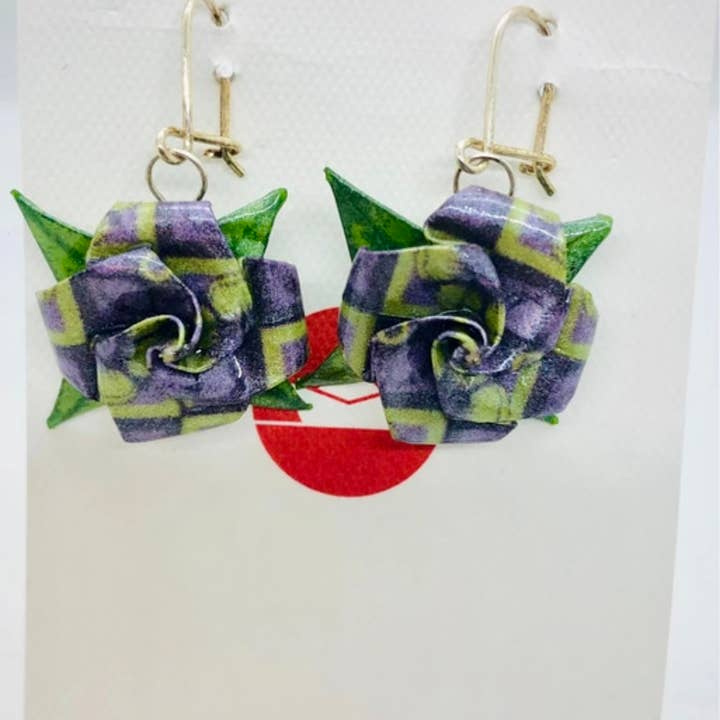 L'éco maison décoration - Wholesale Dangle Earrings - Origami flower earrings13