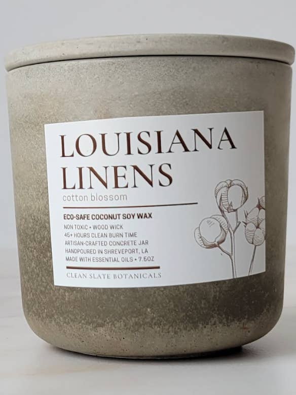 Louisiana Linneprodukter för wholesale av Clean Slate Botanicals