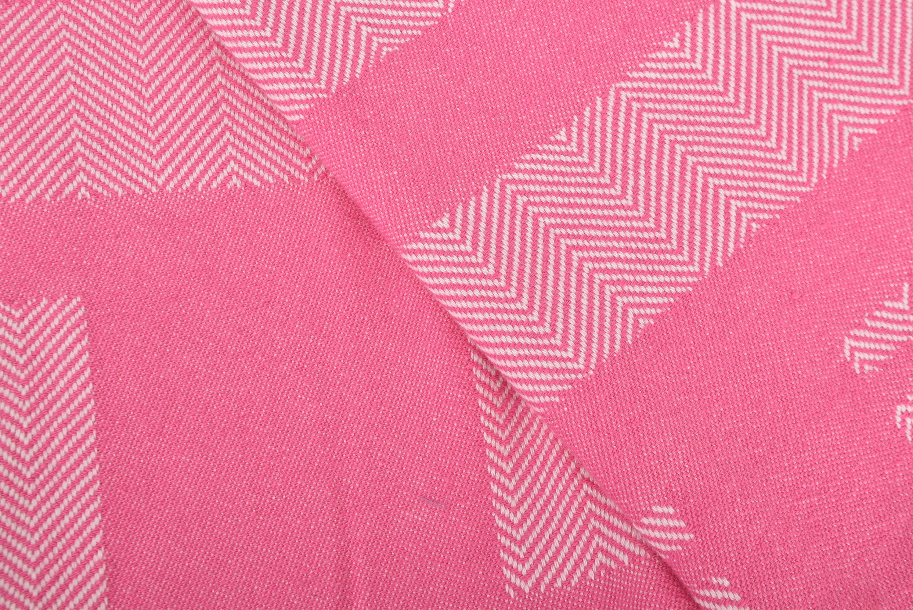 Organic Turkish Towels - Wholesale Beach Towel - Beach Towels, Pink Chevron Towel for Relaxation5