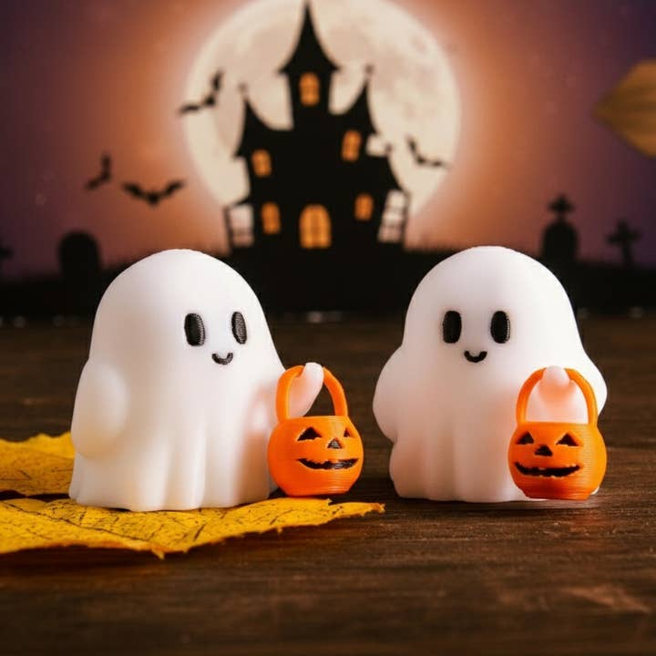Light-Up Ghosts: Cute, Funny, Rude. Pick Your Vibe for wholesale by Preneel3dUniverse