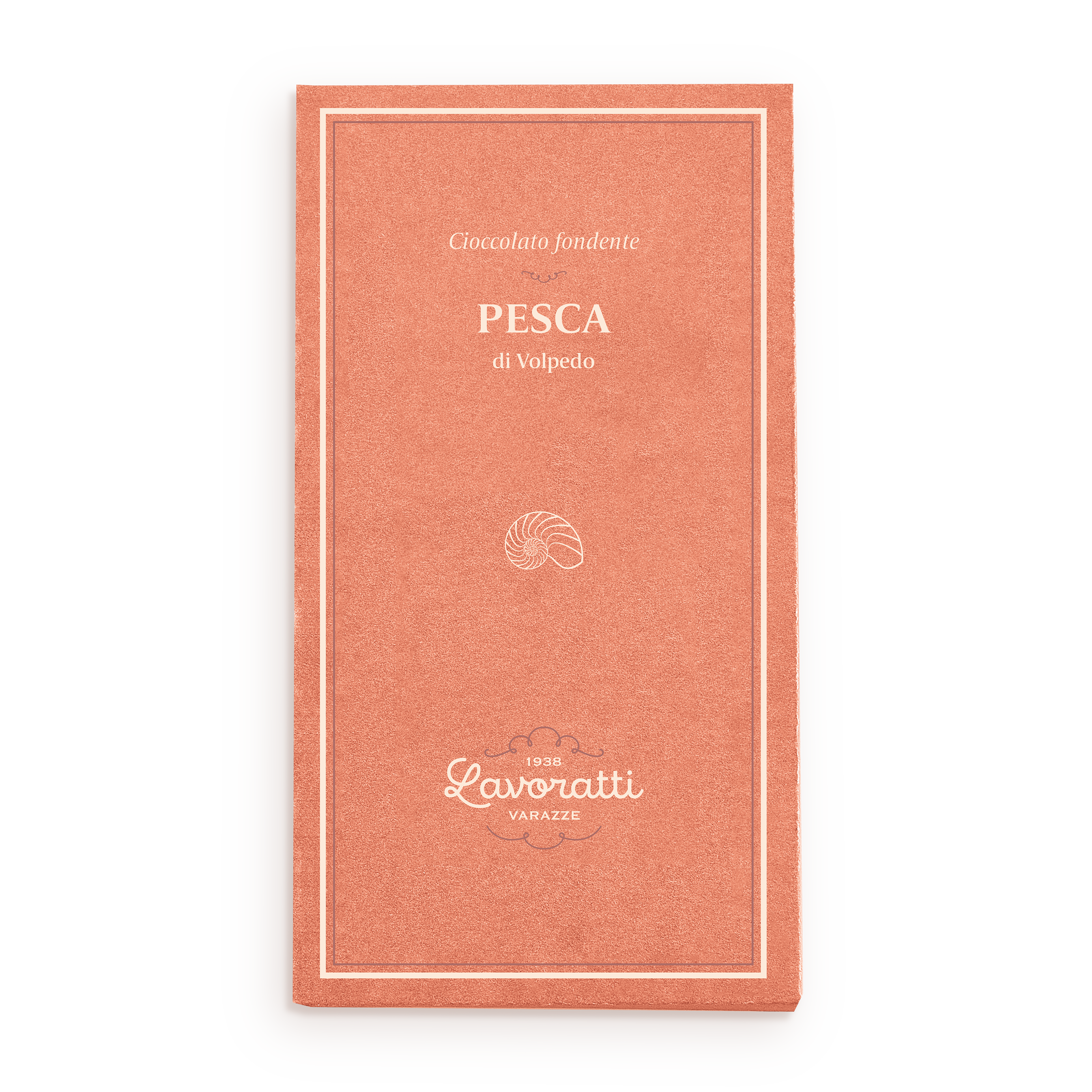 Cioccolato Lavoratti 1938 - Venta al por mayor Chocolate - Barra de chocolate oscuro y durazno Volpedo 80 g1