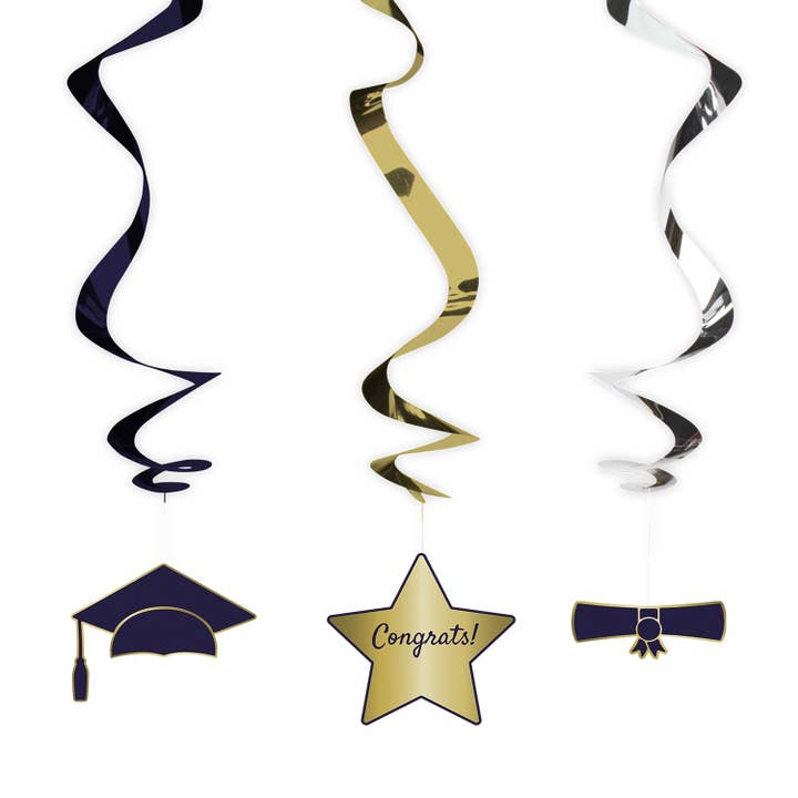 Dekoration zum Aufhängen Academic Elegance - 3 für den Großhandel von Folat BV