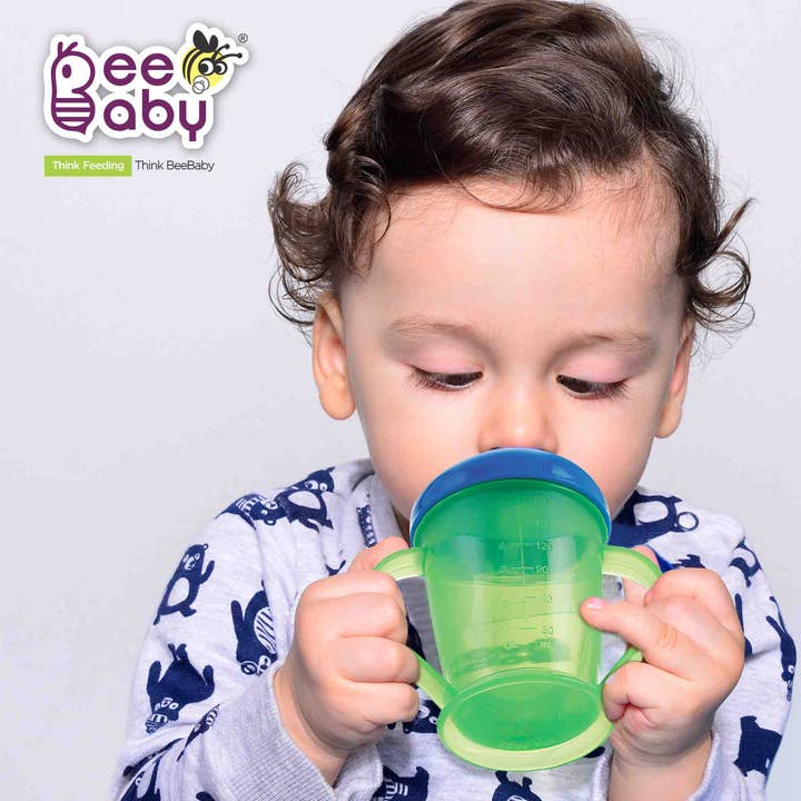 Beebaby - Wholesale Drinking Glass/Cup - Kids & Baby - Beebaby Twin Handle Sipper Double Colour 180ml / 6oz.2