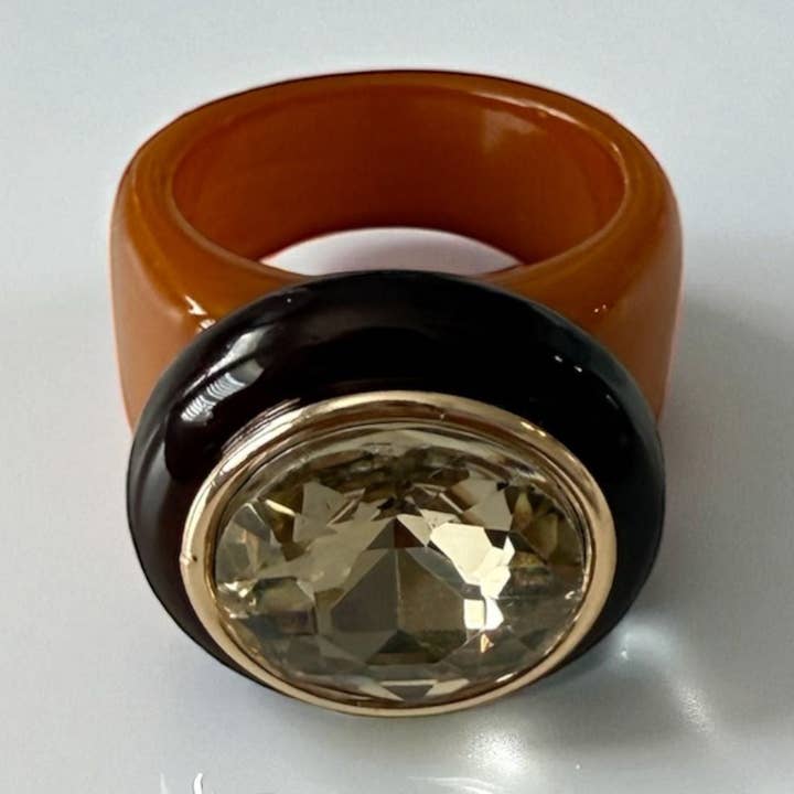 City Girl Ring - Moccabrun för wholesale av Smith and Co. Design