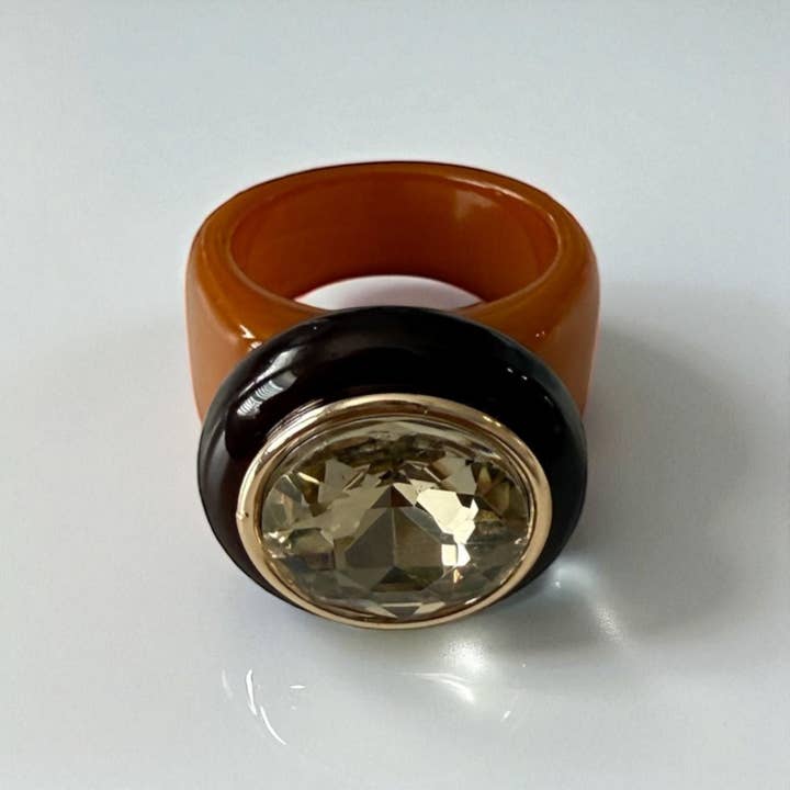 City Girl Ring - Mocha Brown for wholesale by Smith and Co. Design