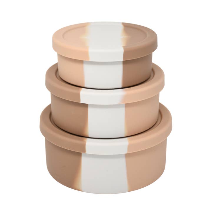 Bowl Set - Tan Tie Dye for wholesale by The Dearest Grey