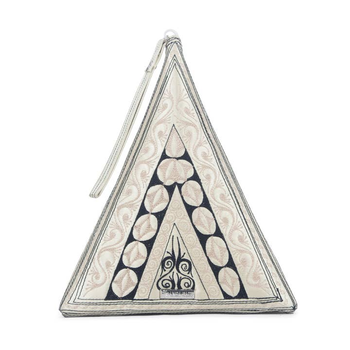 Damar Pyramid Clutch for wholesale by Banda Bags