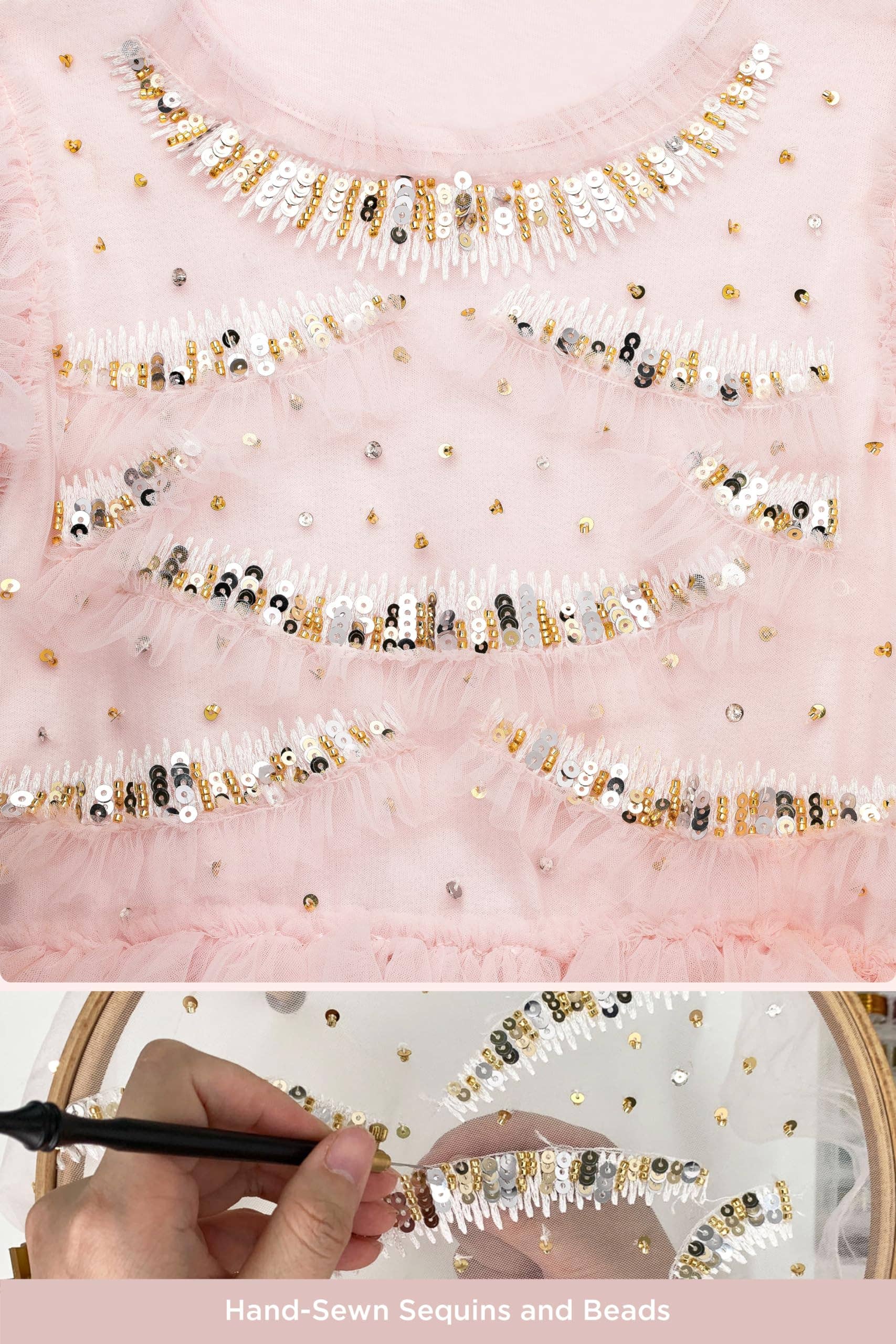 Tutuland – Großhandel Kleid – Kinder – Hübsches Blumenmädchenkleid mit verspielten Rüschenärmelchen4