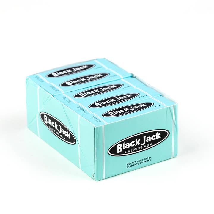 Candy Barn Express - Wholesale Chewing Gum - Black Jack Chewing Gum - 20 Count Package