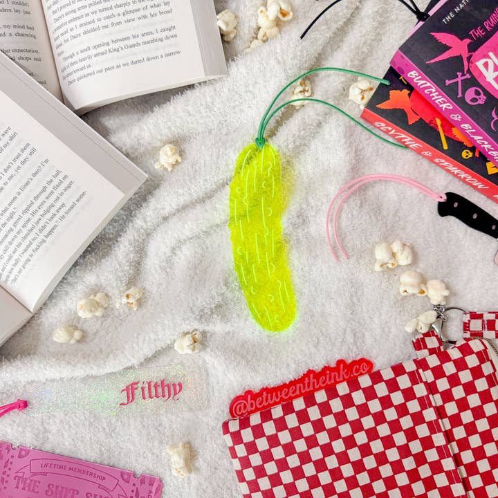 Between The Ink - Wholesale Bookmark - Pickle - Fluorescent Green Bookmark