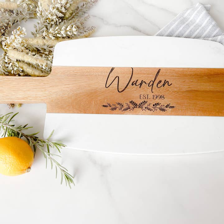Woobie Beans Jewelry, Gifts & Apparel – wholesale Skärbräda – Personlig skärbräda och underlägg i trä och marmor