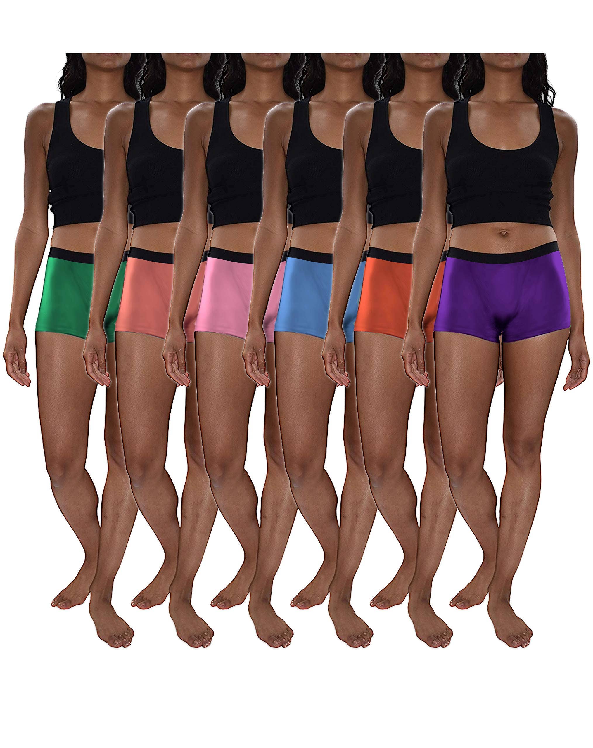 I-Wear Brands - Wholesale Ondergoed - Dames - 6-pack moderne korte boxerbroek voor dames16