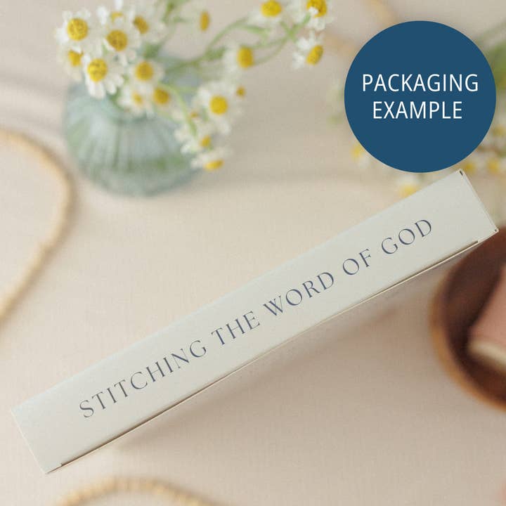 Abide Embroidery Co. - Wholesale Embroidery/Cross Stitch Supplies - "A Woman Who Fears the Lord" (Proverbs 31:30) Embroidery Kit5