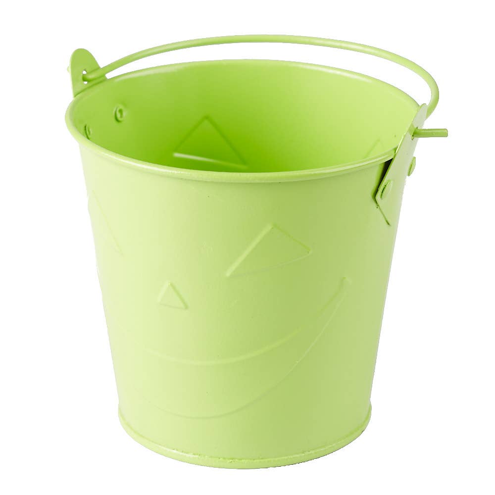 Factory Direct Craft - Wholesale Bucket/Pail - 4" Halloween Jack-O-Lantern Metal Bucket - Select Color 4