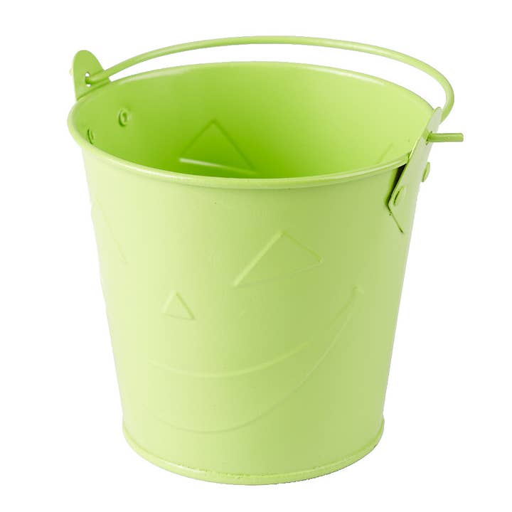 Factory Direct Craft - Wholesale Bucket/Pail - 4" Halloween Jack-O-Lantern Metal Bucket - Select Color 4