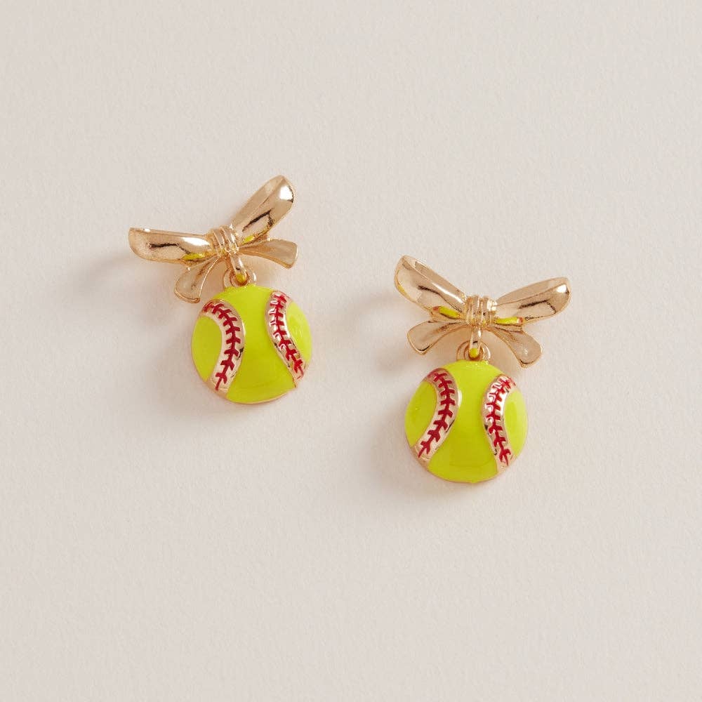 Designature New York – wholesale Hängande örhängen – Baseboll Softboll Speldagsörhängen med Ros Smycken Sport1