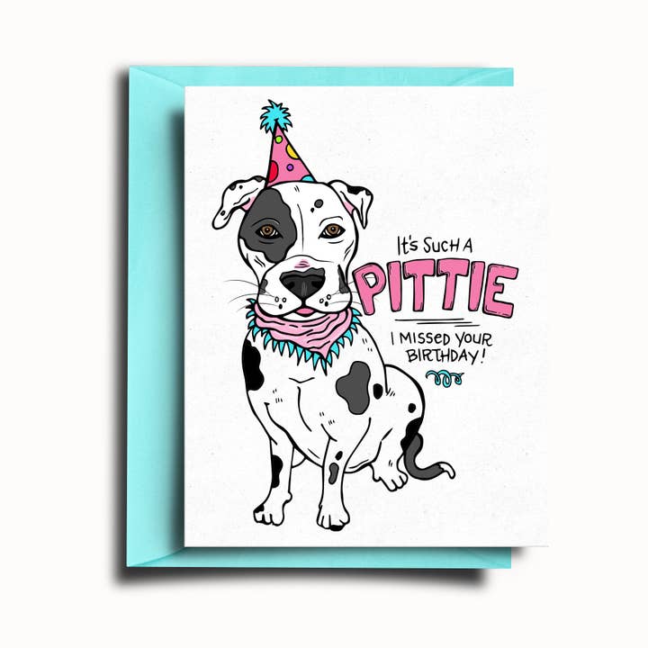 SOMETHING OF A DANDY – Großhandel Geburtstagskarten – Pittie Verspätete Geburtstagskarte