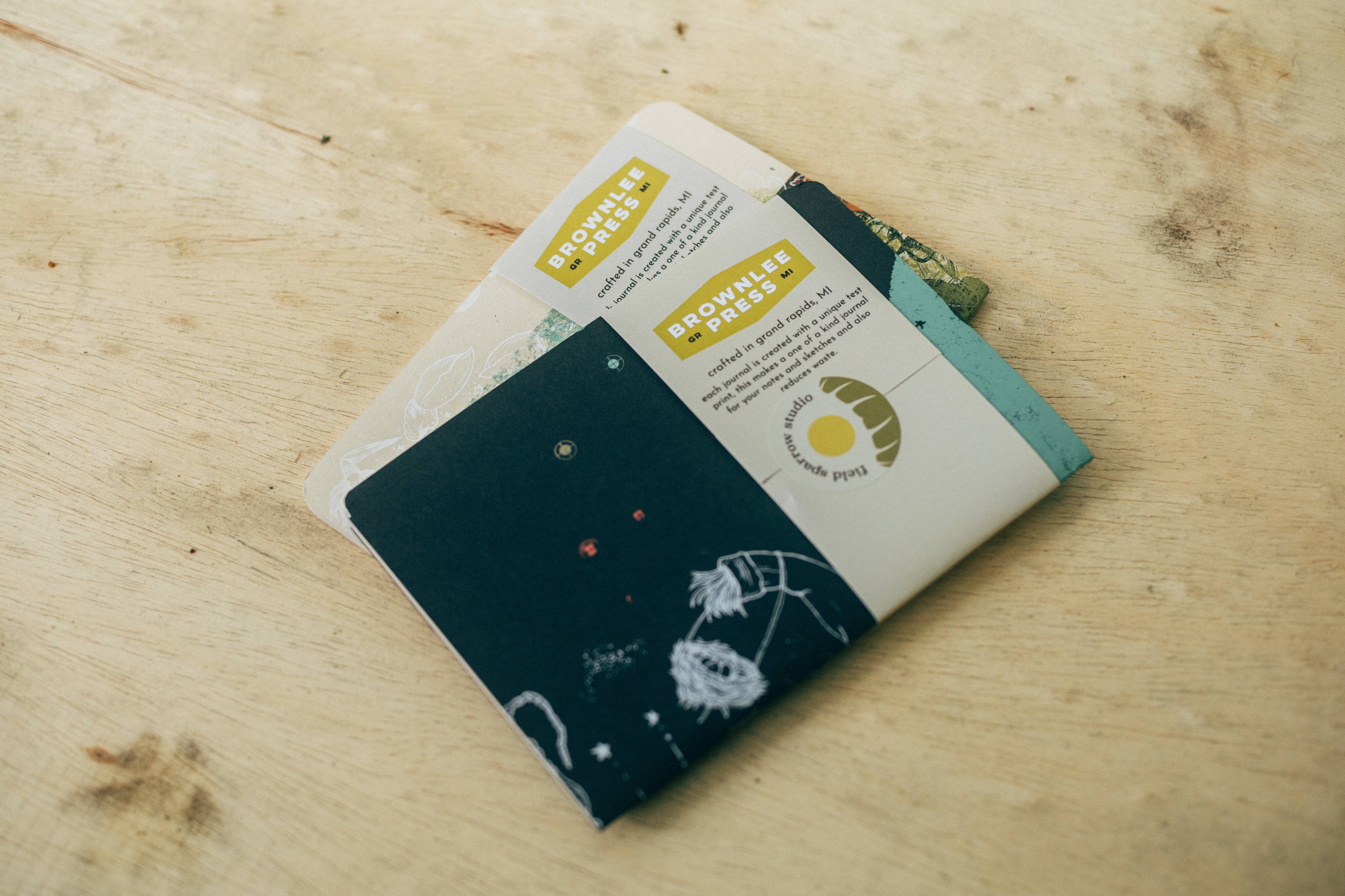 Field Sparrow Studio - Wholesale Journal/Diary - Screen Printed Travel Notebook6
