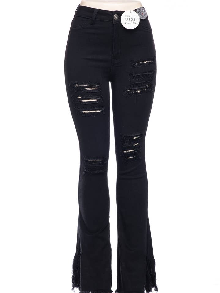 Flare-Jeans mit hoher Taille für den Großhandel von U Jeans