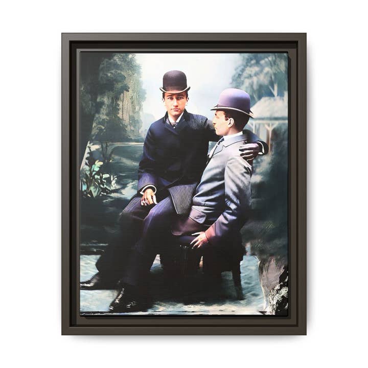 Walt & Pete - Wholesale Art Print - paire 027 | Framed Vintage Photo - Matte Canvas1