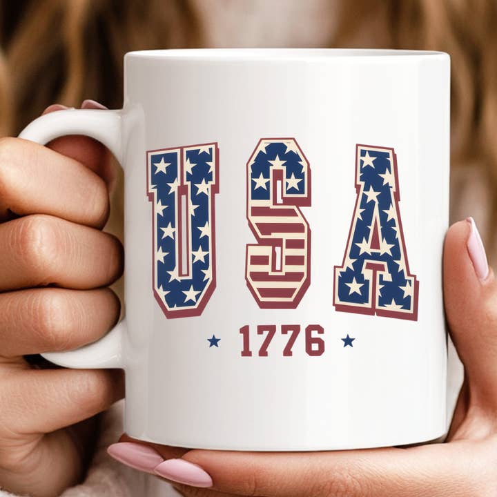 USA 1776 4th Of July Mug for wholesale by Hello Gorgeous Mugs