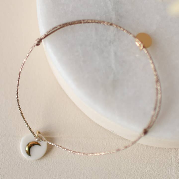 Pulseira com Medalhão de Lua por atacado de Baubels