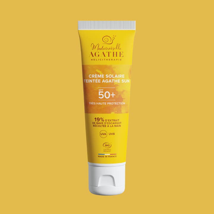 Zertifizierter Bio-Sonnenschutz - getönt SPF 50+ für den Großhandel von Mademoiselle Agathe