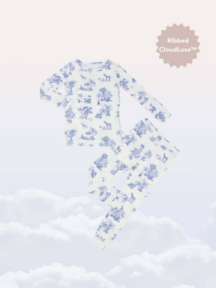 Sunday Littles - Wholesale Sleepwear Set - Kids - Slumber Pajama Set in Safari Toile1