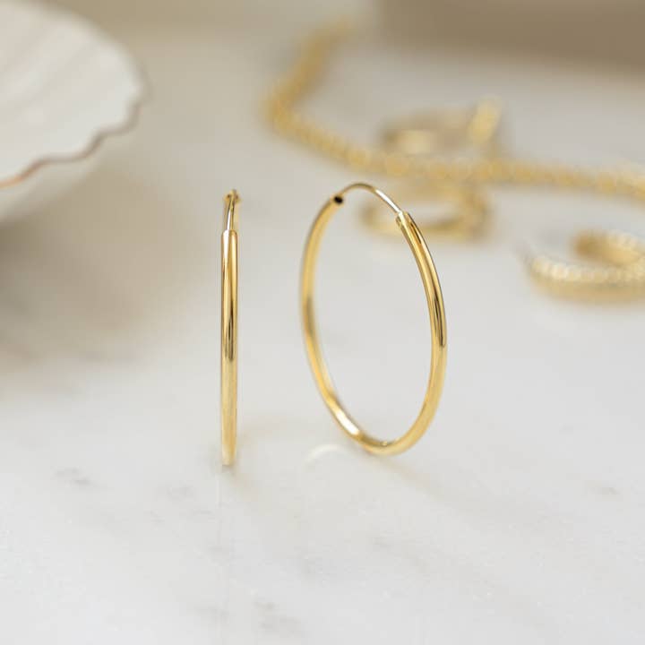 Sami Jewels - Venta al por mayor Pendientes de aro - Aros Infinity de 32 mm4