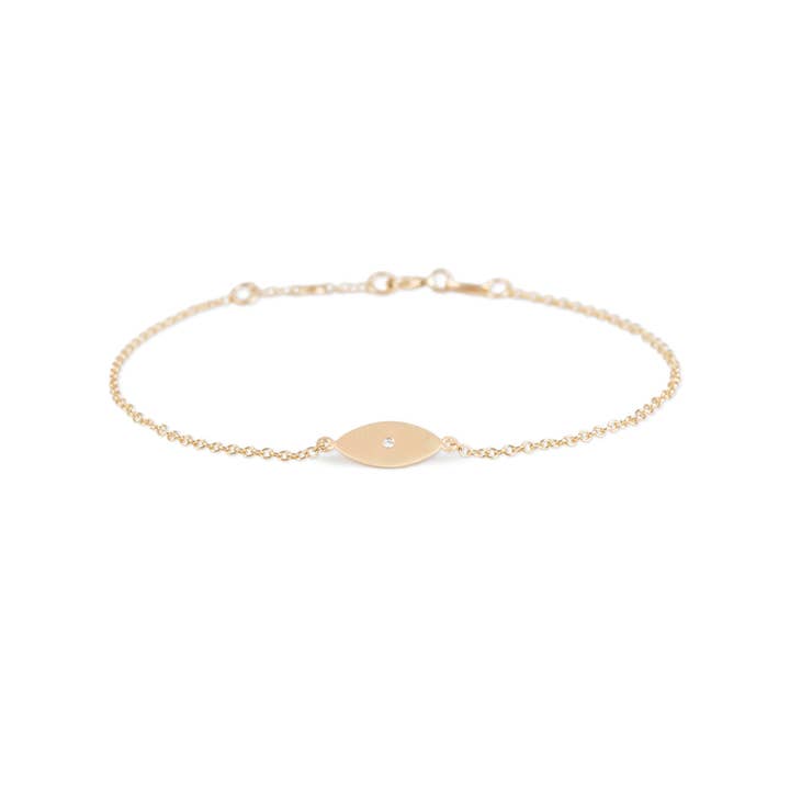 EDB273A bracelet lucky yeye or blanc diamant 0,005 ct pour la vente par Eikosi Dyo