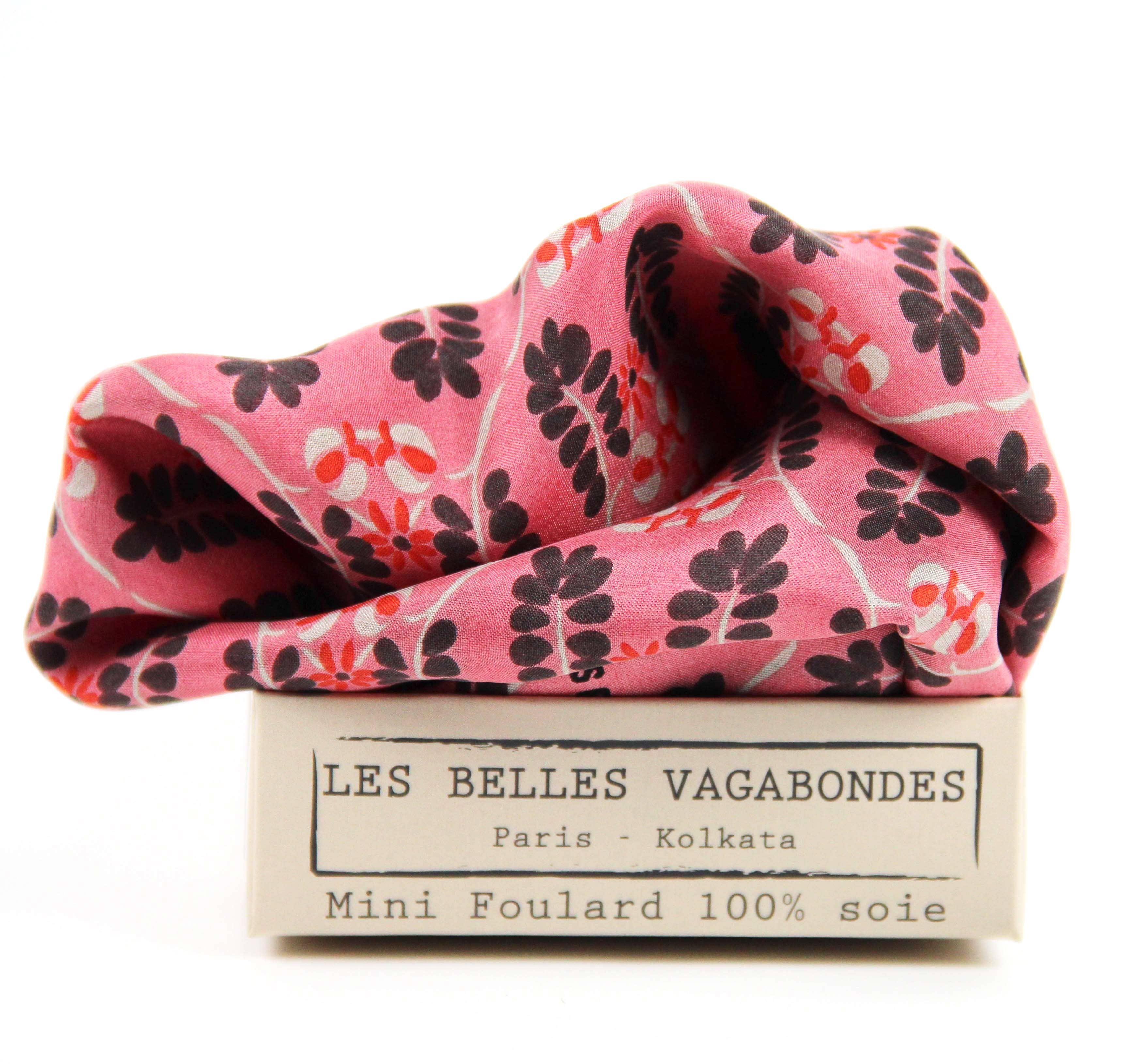 Les Belles Vagabondes - Wholesale Head Scarf - Women's - Mini Albertine Rose1